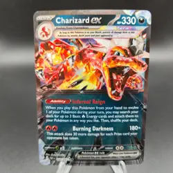 Charizard EX 054/091 Pokemon Card - SV Paldean Fates - NM - Image 1