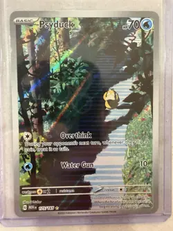 Pokemon TCG Scarlet Violet-151 Holo Illustration Rare Card Psyduck 175/165 - Image 1