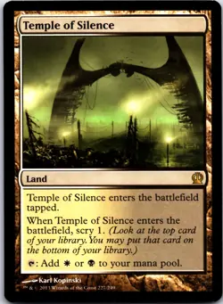 Temple of Silence - MTG - Land - White Black - Theros - NM - Image 1