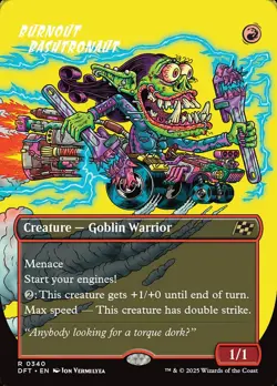 MTG Aetherdrift RUDE RIDERS SHOWCASE R Burnout Bashtronaut #0340 - Image 1