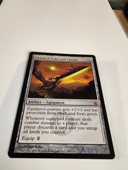 MTG Sword of Feast and Famine NM Mirrodin Besieged Regular - Image 3