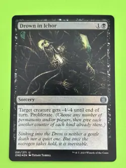 MTG Drown in Ichor NM foil Phyrexia: All Will Be One uncommon - Image 2