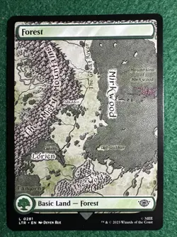 MTG Forest The Lord of the Rings: Tales of Middle-earth 0281 Regular Land - Image 1