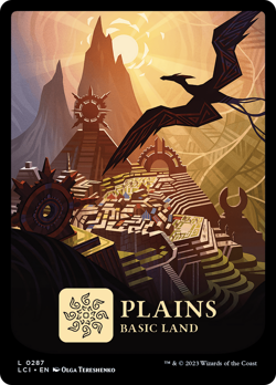 x1 Plains LCI MTG 287 FULL ART BASIC LAND M/NM 1x - Image 1