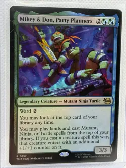 Mikey & Don, Party Planners Teenage Mutant Ninja Turtles Foil 0157 - Image 1
