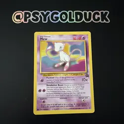 Mew #8 Black Star Promo WOTC Vintage Pokemon DMG A13 - Image 1