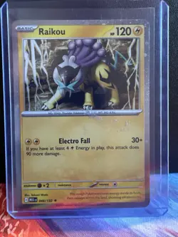 Pokemon TCG Raikou Cosmo Holo Rare Promo Mega Evolutions Card 048/132 - Image 1