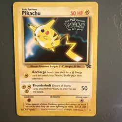 PIKACHU - 1999 - Black Star Promo League Card #4 Pokemon - Image 1