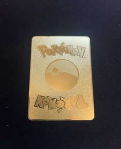 Pikachu Starry Night Pokemon Metal Gold Card Art/Display/Collectible - Image 2