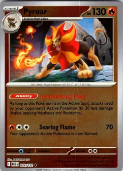 Pokemon | MEG | Pyroar | 024/132 | NM Reverse Holo - Image 1