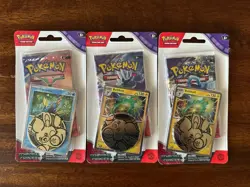 Pokemon Scarlet and Violet Temporal Forces Blister Pack Lot Sealed (Lot of 3) - Image 1