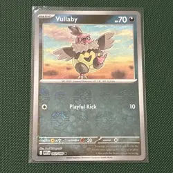 Pokemon Vullaby (Master Ball Pattern) Holo Common SV: White Flare 063/086 NM - Image 1