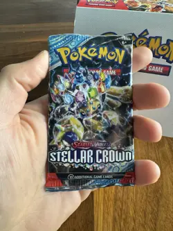 Pokemon Stellar Crown Scarlet & Violet - Opened Booster Box - 36 Sealed Packs 820650863240 - Image 3