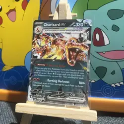 Pokemon TCG - Charizard ex 125/197 Play Stamped Prize Pack Series Holo Obsidian - Image 2