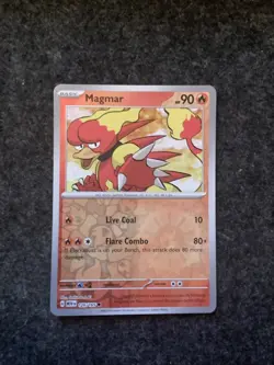 Magmar 126/165 Reverse Holo Scarlet & Violet 151 Pokemon TCG Card - Image 1