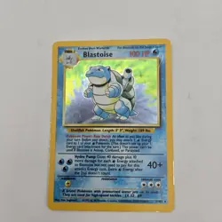 Pokemon Base Set Blastoise Rare Holo 2/102 1999 LP - Image 1