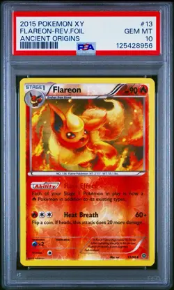 Flareon 13/98 XY - Ancient Origins Reverse Holo Pokemon 2015 PSA 10 - Image 1