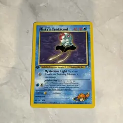 Pokemon Card - Misty's Tentacool Gym Heroes 32/132 Rare 1st Edition - Image 1