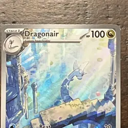 Pokemon Dragonair Illustration Rare Holo 181/165 Scarlet & Violet 151 100 HP - Image 2