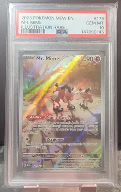 2023 Pokemon TCG Scarlet & Violet Pokemon 151 Mr. Mime 179/165 PSA Gem Mint 10 - Image 1