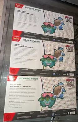3 x Pokemon 151 Blooming Waters Premium Collection Lot NIB Sealed - Image 2