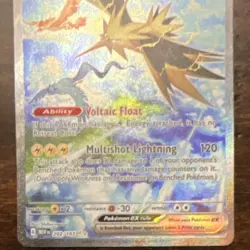 Pokemon Zapdos ex 202/165 Scarlet & Violet 151 Special Illustration Rare Holo - Image 3
