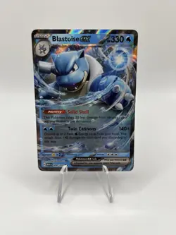 POKEMON TCG Blastoise ex 009/165 Sv: Scarlet & Violet 151 Holo - Image 1