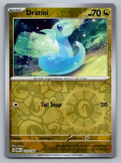 Pokemon TCG SV03: Obsidian Flames Dratini 157/197 Reverse Holo - Image 1