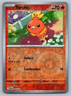 Pokemon TCG SV10: Destined Rivals Torchic 040/182 Reverse Holo - Image 1
