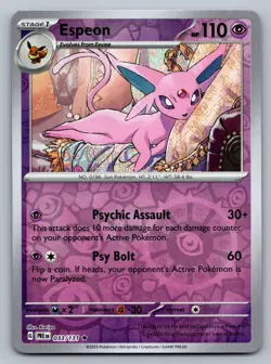 Pokemon TCG SV: Prismatic Evolutions Espeon 033/131 Reverse Holo - Image 1