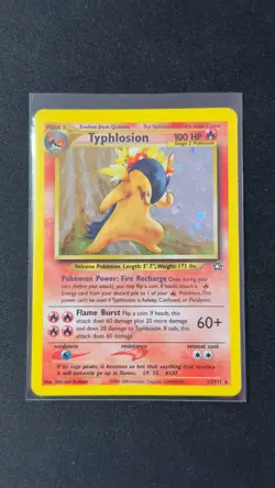 Pokemon Neo Genesis Typhlosion 17/111 Holo Rare LP #`17 - Image 5