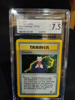 2000 Pokemon Gym Challenge #18/132 Holo Giovanni CGC 7.5 - Image 1