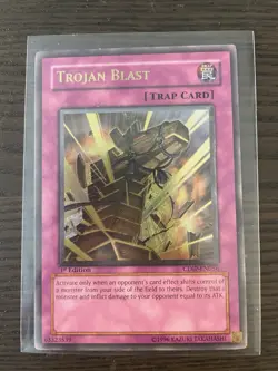 Trojan Blast CDIP-EN056 1st Edition Ultimate Rare NM Yugioh - Image 1