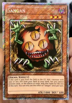 Yugioh Sangan RA03-EN089 Platinum Secret Rare 1st Ed NM w/Tracking - Image 1