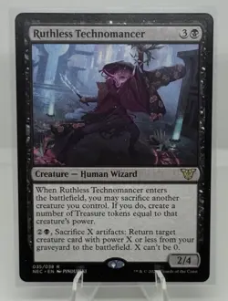 MTG Ruthless Technomancer Commander: Kamigawa: Neon Dynasty 056 Regular Rare - Image 1