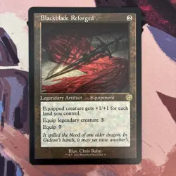 Blackblade Reforged (Retro Frame) - The Brothers' War - Magic the Gathering MTG - Image 1