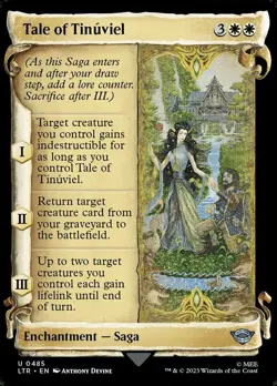 x4 Tale of Tinuviel - Foil - Showcase Scrolls U MTG The Lord of the Rings: Tales - Image 1