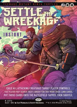 🔥 Settle the Wreckage NONFOIL PRESALE MTG TMNT Secret Lair 🔥 - Image 1