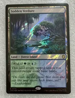 Sodden Verdure - Surge FOIL Commander Teenage Mutant Ninja Turtles MTG NM R 0074 - Image 1