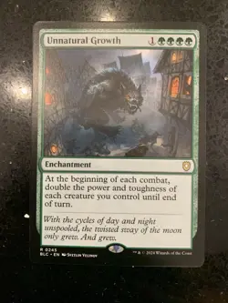 Unnatural Growth NM BLC Commander: Bloomburrow MTG - Image 1
