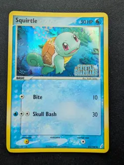 EX Pokemon Squirtle Holo Card 63/100 Crystal Guardians Vintage 2006 - Image 1