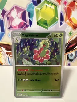 Meganium 010/132 Reverse Holo Rare - Pokemon TCG Mega Evolution - NM - Image 1