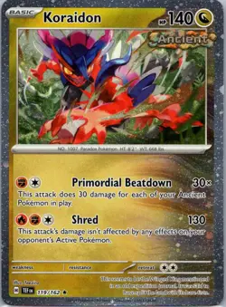 Pokemon TCG Koraidon 119/162 Temporal Forces Cosmos Holo NM - Image 1