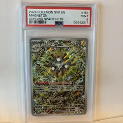 2024 POKEMON SVP EN-SV BLACK STAR PROMO #159 MAGNETON PSA 9 - Image 1