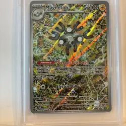 2024 POKEMON SVP EN-SV BLACK STAR PROMO #159 MAGNETON PSA 9 - Image 3