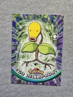 Bellsprout #69 Pokemon 1999 Topps TV Animation Edition Series 1 Blue Logo - Image 1