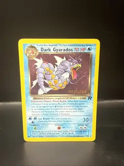 Pokemon Vintage Dark Gyarados 8/82 Holo Team Rocket Prerelease Promo WOTC I - Image 1