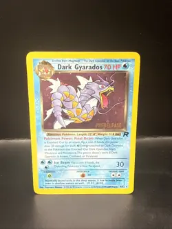 Pokemon Vintage Dark Gyarados 8/82 Holo Team Rocket Prerelease Promo WOTC I - Image 2