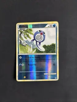 Pokemon TCG Poliwag HGSS Unleashed 58/95 Reverse Holo Common 2010 - LP/MP - Image 1