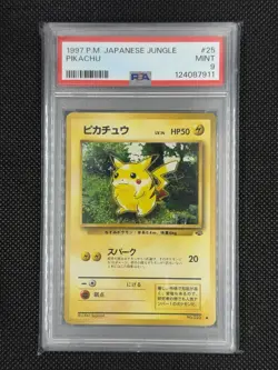 Pokemon Pikachu Jungle #25 Japanese 1997 PSA 9 Regular - Image 1